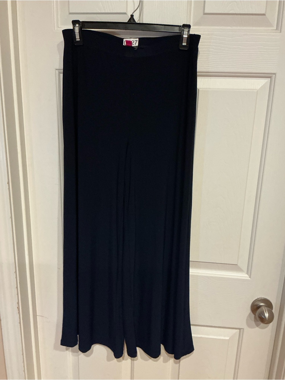 Vince Camuto Navy Wide-Leg Palazzo Trousers